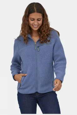 Womens Retro Pile Hoodie Fleece Jacket