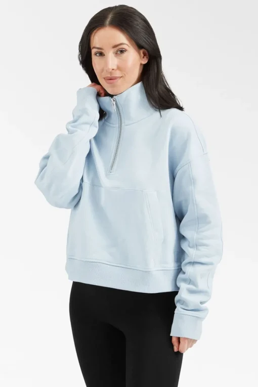 Womens Rhianna Quarter Zip Sweater