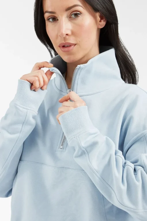 Womens Rhianna Quarter Zip Sweater