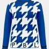 Womens Rose Roll Neck Knit Sweater