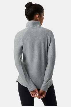 Womens Sport Spacedye 1/2 Zip Long Sleeve Top