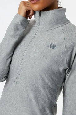 Womens Sport Spacedye 1/2 Zip Long Sleeve Top