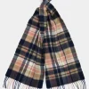 Womens Vintage Plaid Scarf