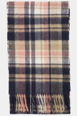 Womens Vintage Plaid Scarf