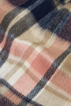 Womens Vintage Plaid Scarf