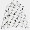 Womens Vivid Zip Neck Top