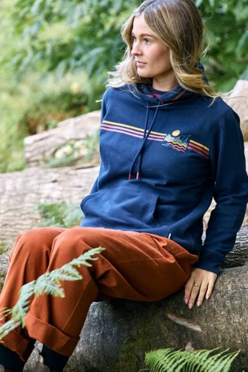 Womens Winter Stripe Hoodie